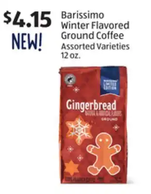 Aldi Barissimo winter flavored ground coffee offer