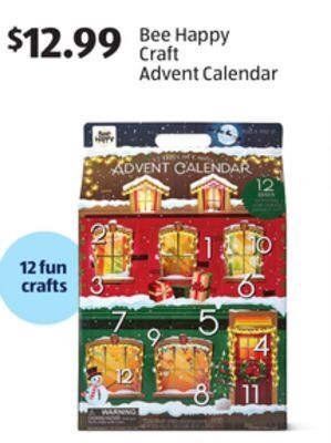 Aldi Bee happy craft advent calendar offer