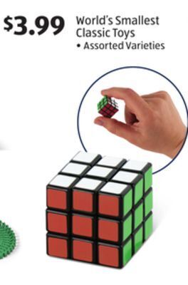 Aldi World's smallest classic toys offer