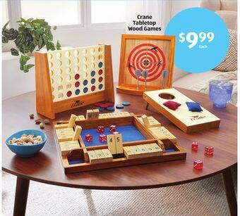 Aldi Crane tabletop wood games offer