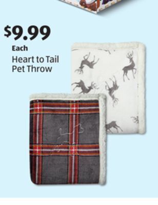 Aldi Heart to tail pet throw offer