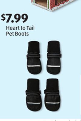 Aldi Heart to tail pet boots offer
