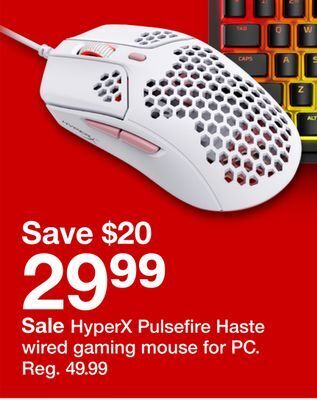 Target Hyperx pulsefire haste wired gaming mouse for pc offer
