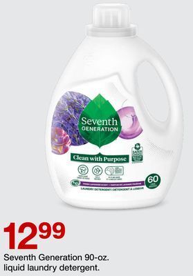 Target Seventh generation 90-oz. liquid laundry detergent offer