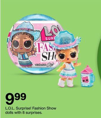 Target L.o.l. surprise! fashion show dolls with 8 surprises offer