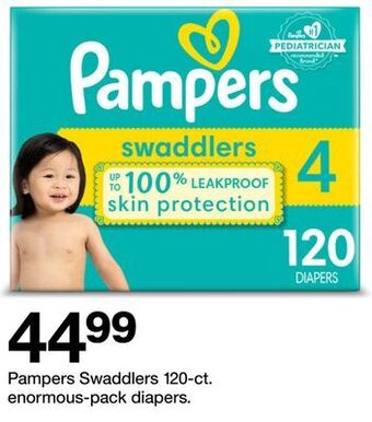 Target Pampers swaddlers offer