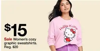 Target Women's cozy graphic sweatshirts offer
