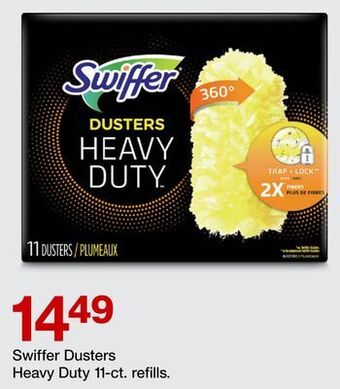 Target Swiffer dusters heavy duty 11-ct. refills offer
