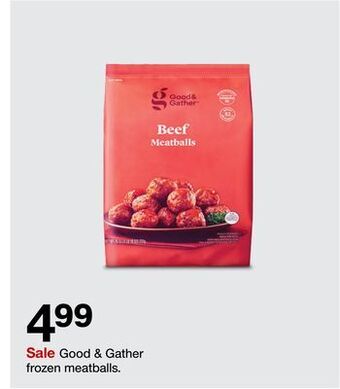 Target Good & gather frozen meatballs offer