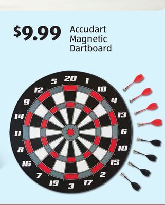 Aldi Accudart magnetic dartboard offer