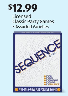 Aldi Licensed classic party games offer