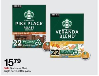 Target Starbucks 22-ct. single-serve coffee pods offer