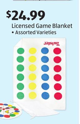 Aldi Licensed game blanket offer