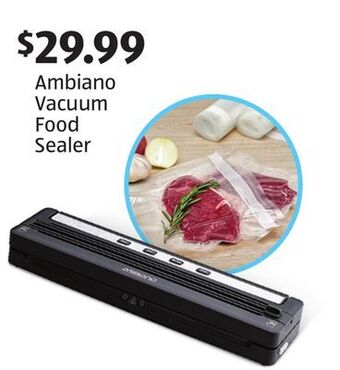 Aldi Ambiano vacuum food sealer offer