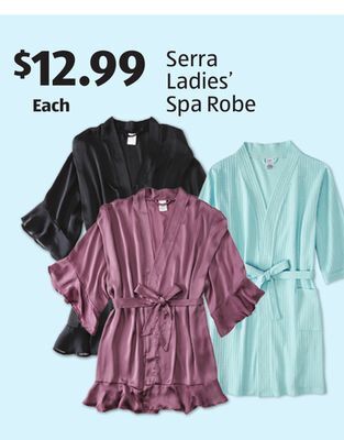 Aldi Serra ladies' spa robe offer