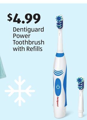Aldi Dentiguard power toothbrush with refills offer