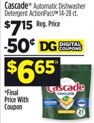 Dollar General Cascade® offer