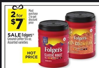 Dollar General Folgers® ground coffee offer