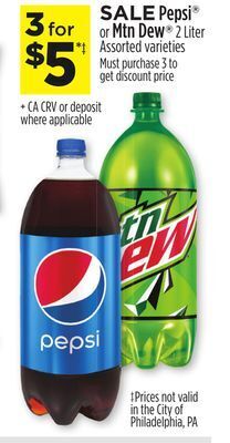 Dollar General Pepsi® or mtn dew® offer