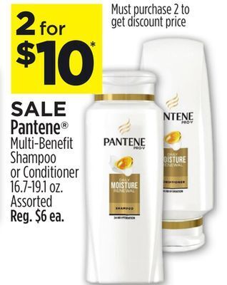 Dollar General Pantene® multi-benefit shampoo or conditioner offer