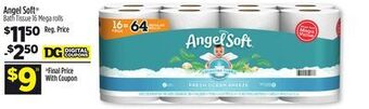 Dollar General Angel soft® bath tissue offer