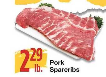 Amigos United Pork spareribs offer