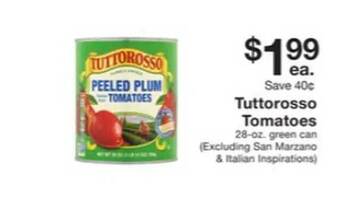 Fairway Store Market Tuttorosso tomatoes offer
