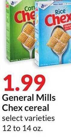 Hy-Vee General mills chex cereal offer