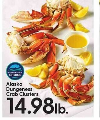 Hy-Vee Alaska dungeness crab clusters offer