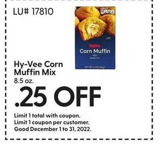 Hy-Vee Hy-vee corn muffin mix offer