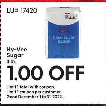 Hy-Vee Hy-vee sugar offer