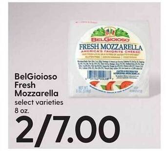 Hy-Vee Belgioioso fresh mozzarella offer