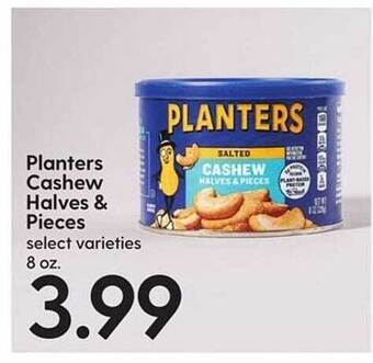 Hy-Vee Planters cashew halves & pieces offer