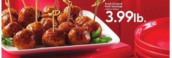 Hy-Vee Fresh ground pork sausage offer