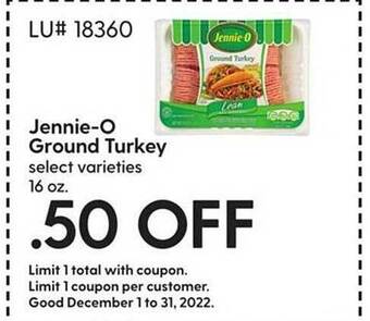 Hy-Vee Jennie-o ground turkey offer