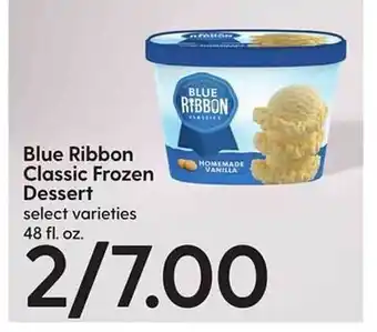 Hy-Vee Blue ribbon classic frozen dessert offer