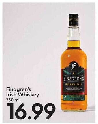 Hy-Vee Finagren's irish whiskey offer