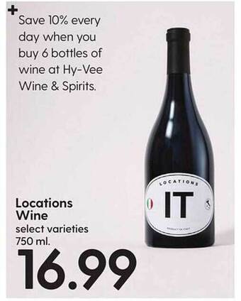 Hy-Vee Locations wine offer