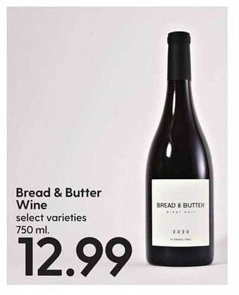 Hy-Vee Bread & butter wine offer