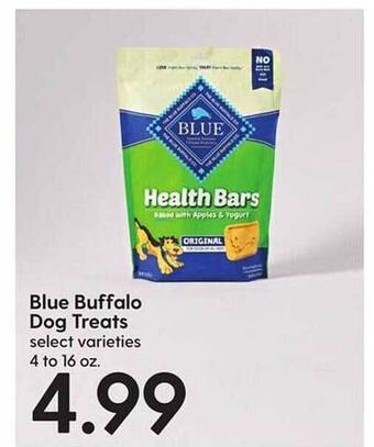 Hy-Vee Blue buffalo dog treats offer
