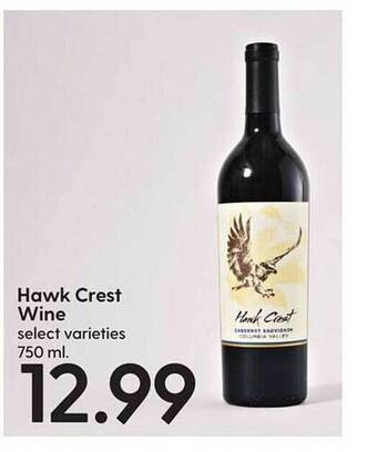 Hy-Vee Hawk crest wine offer