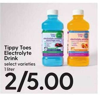 Hy-Vee Tippy toes electrolyte drink offer