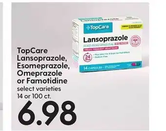 Hy-Vee Top care lansoprazole, esomeprazole, omeprazole or famotidine offer