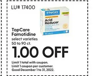 Hy-Vee Top care famotidine offer