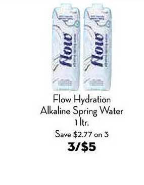 Bristol Farms Flow hydration alkaline spring water offer