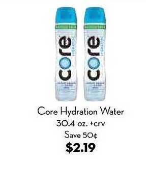 Bristol Farms Core hydration water offer