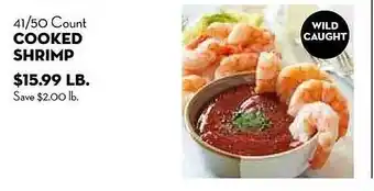 Bristol Farms 41-50 count cooked shrimp offer