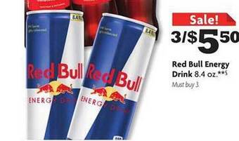 Family Dollar Red bull energy drink offer