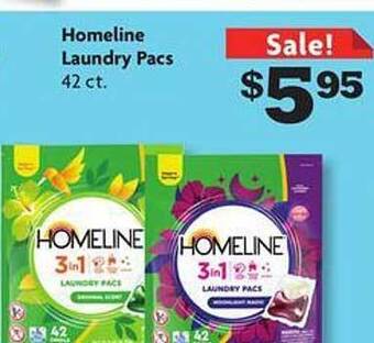 Family Dollar Homeline laundry pacs offer