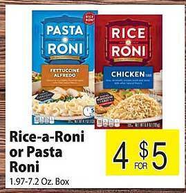 Ricearoni or pasta roni